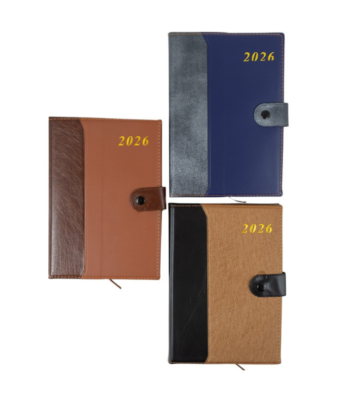 Agenda 2026 de cuerina 21x14.5cm