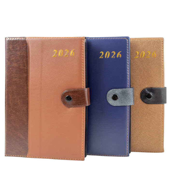 Agenda 2026 de cuerina 21x14.5cm