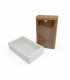 CAJA BLANCO MARRON C/ VISOR 17.5x10x4CM 12PCS