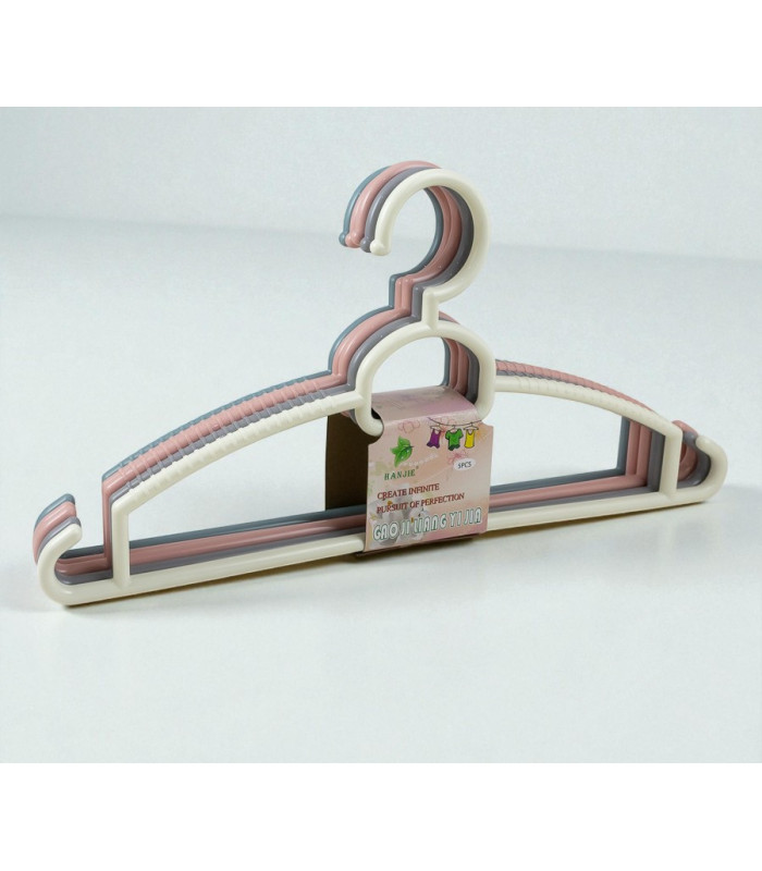 Percha de plastico 39cm 5PC