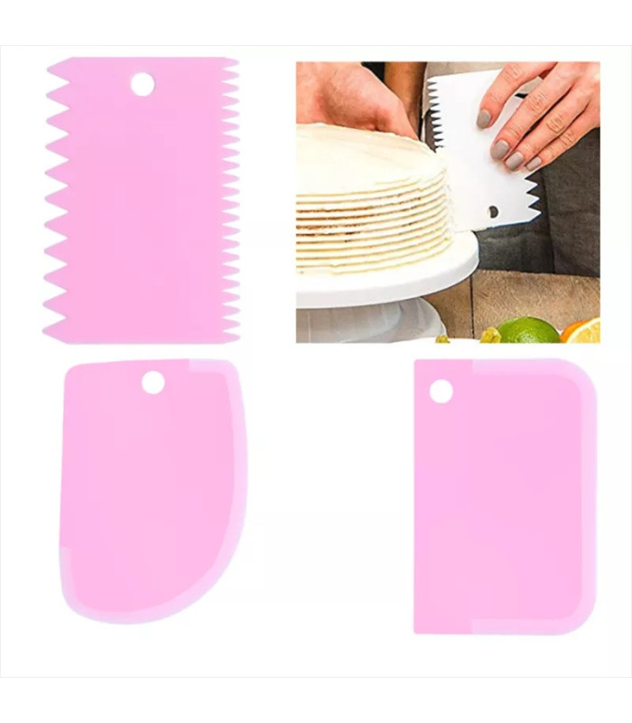Espátula de plástico para repostería 3ud