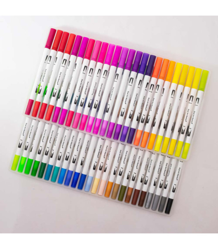 Marcadores brush doble punta 48pc GIORGIONE