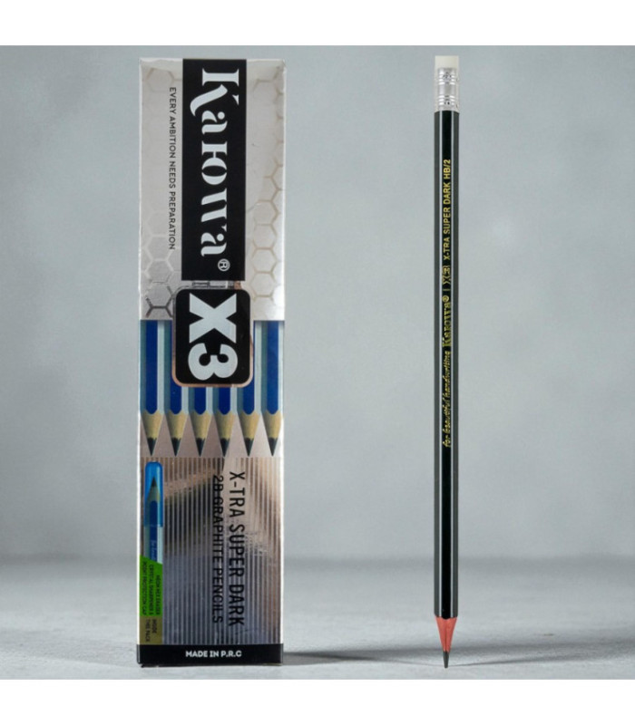 Lápiz 2B negro 12 lápices KAHOWA