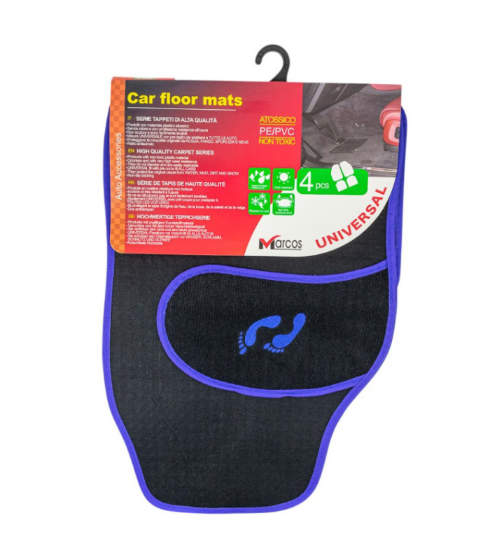 ALFOMBRA P/AUTO DE TELA 4PCS