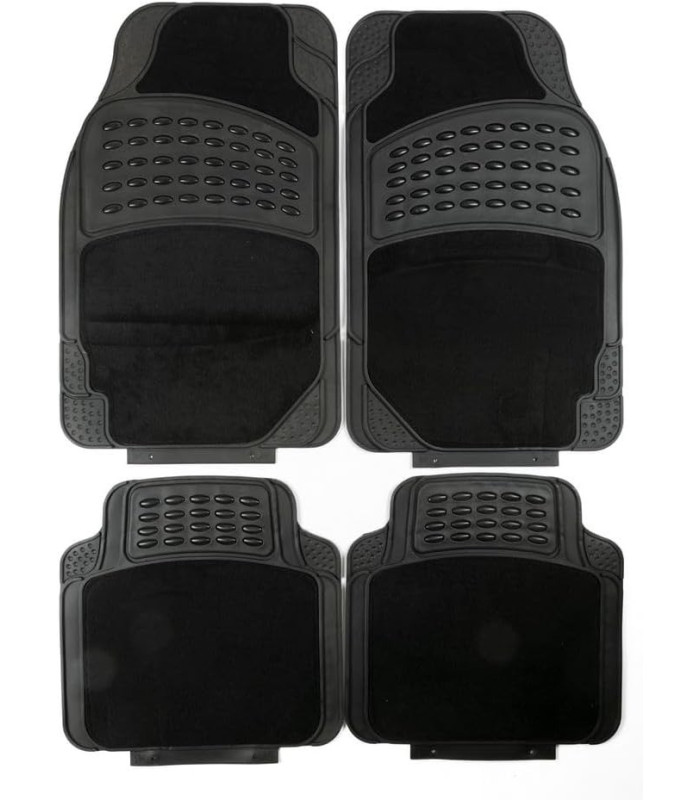 ALFOMBRA P/AUTO PVC Y GAMUSA 4PCS