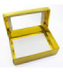 Caja 34x26x10cm con brillo dorado 12 piezas