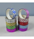 Cinta adhesiva decorativa con diseños 10PC