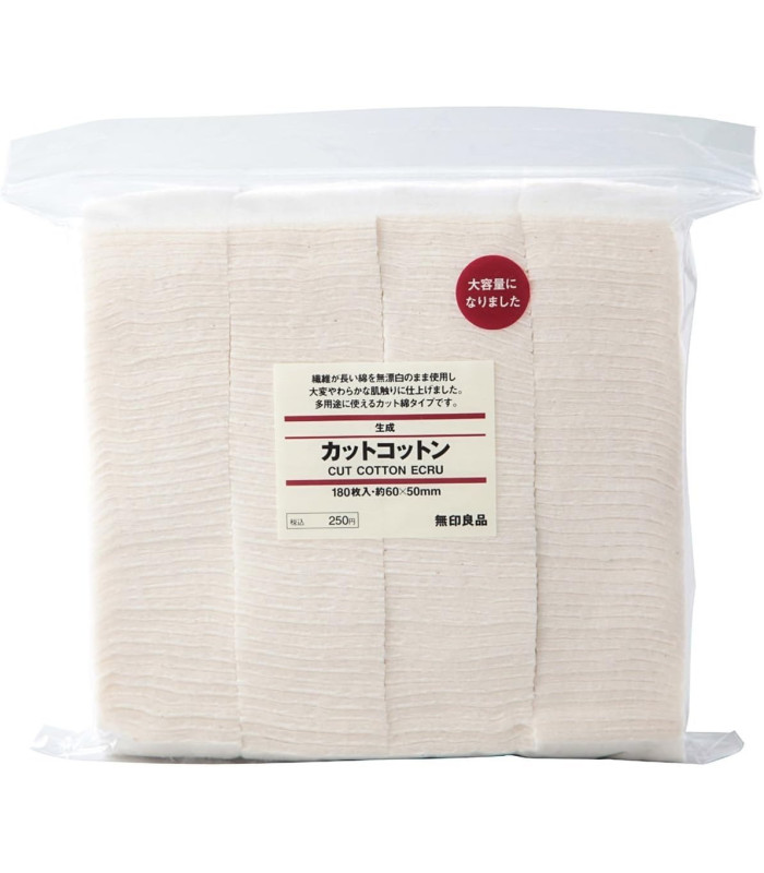 Algodon organico japones suave 60x50mm 180pc