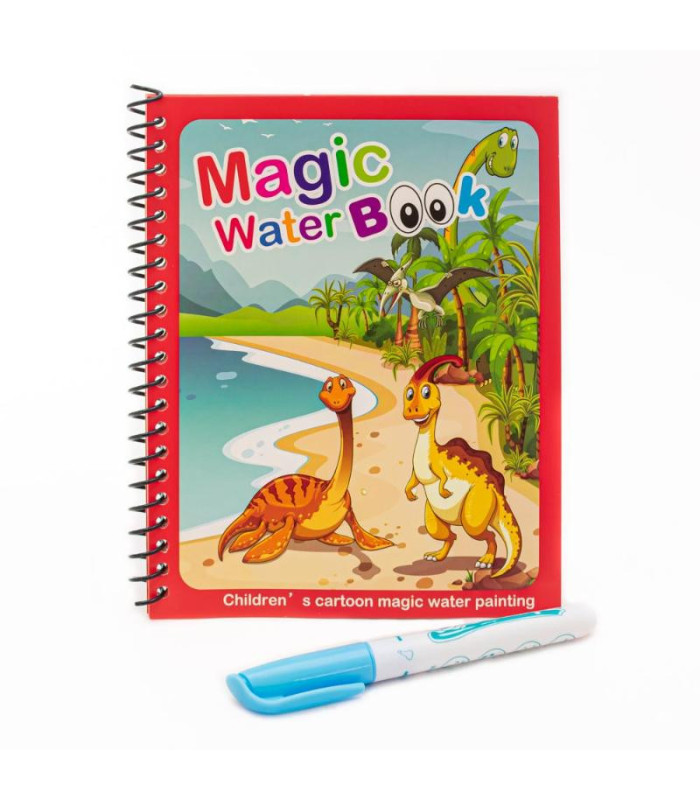 Libro magico pintado al agua con marcador