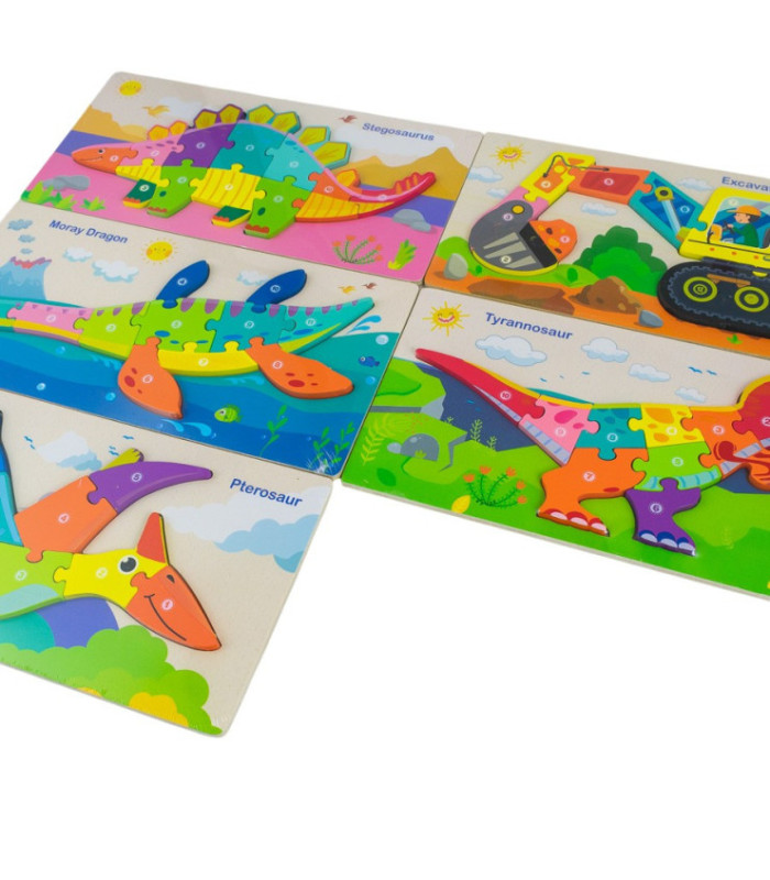 ROMPECABEZA MADERA COLORIDO ANIMALES SURTIDO 15x30