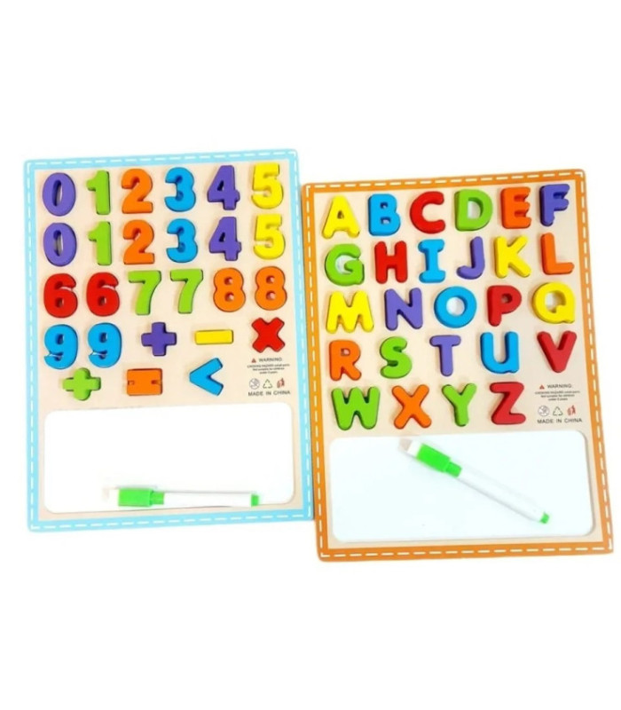 TABLERO NUMERO MAGNETICO CON MINI PIZARRA 30x22.5C