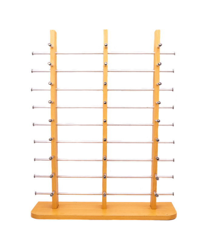 Exhibidor para lentes de madera de 27 puntos