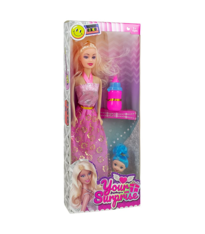 MUÑECA CON ACCESORIOS 4PC