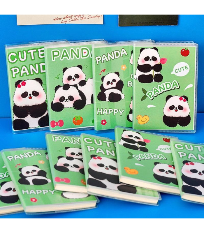 ANOTADOR PANDA 10.7x7.5CM 64HJ