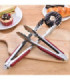 PINZA DE METAL MANGO ROJO 22CM