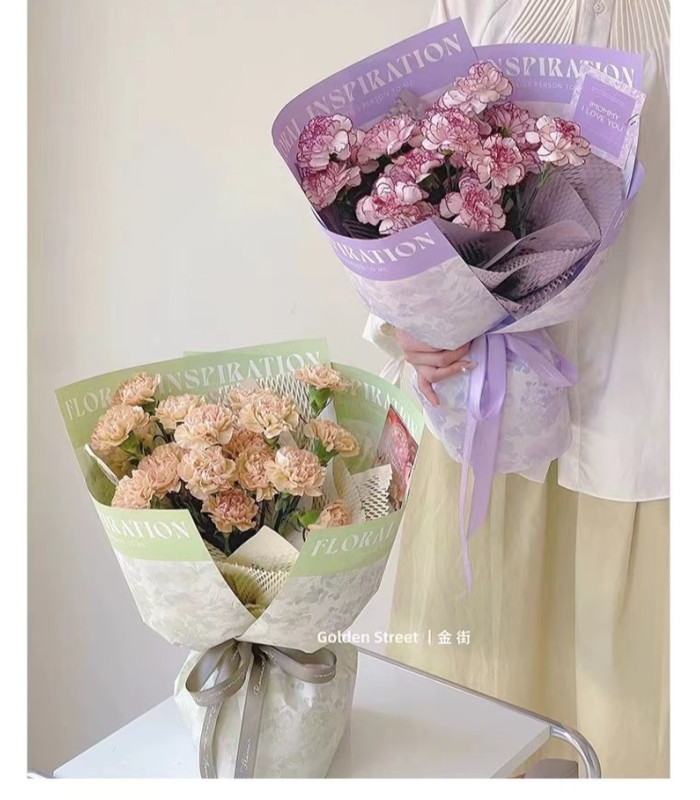 Papel coreano diseño flor 57x57cm 20 hojas