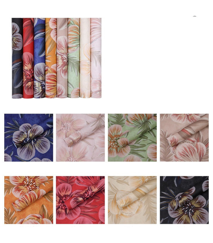 Papel coreano diseño flor 57x57cm 20 hojas