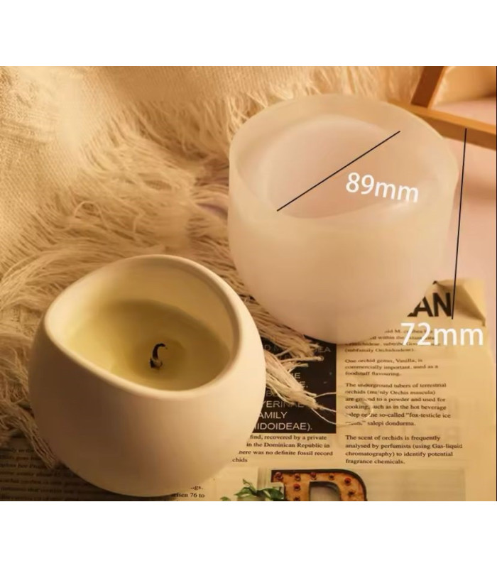 Molde de silicona compotera liso 89x72x52mm