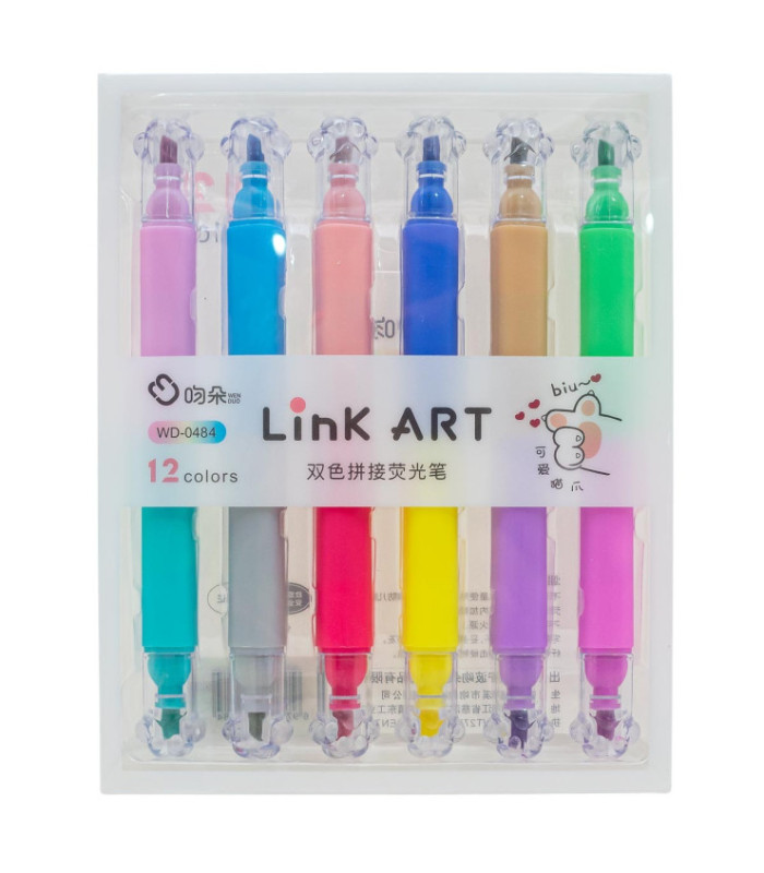 Resaltador de 12 colores separable