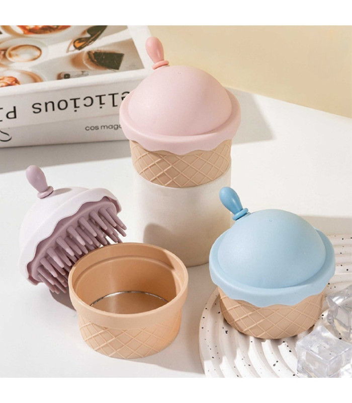 CEPILLO CERDA DE SILICONA CONO HELADO