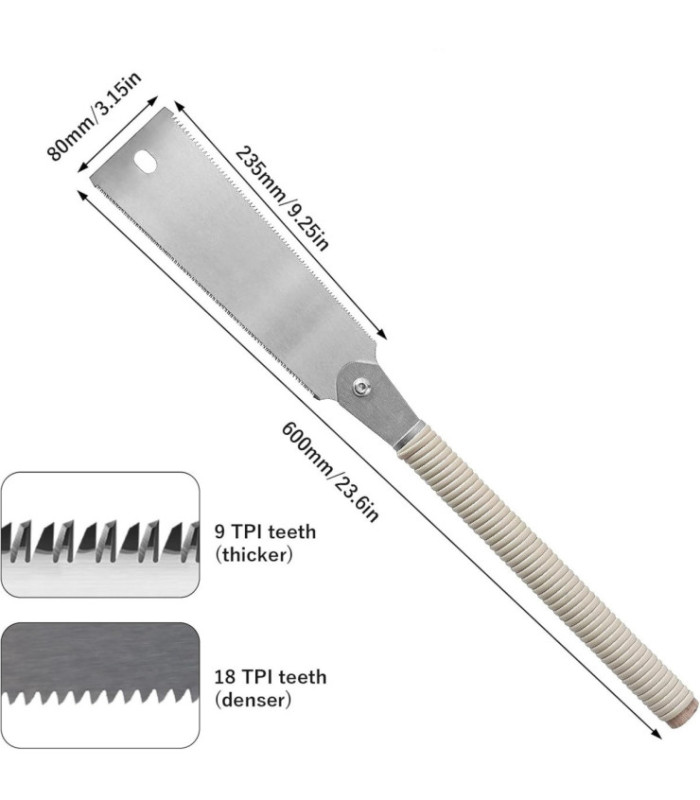 SIERRA JAPONESA DOBLE FILO 60CM