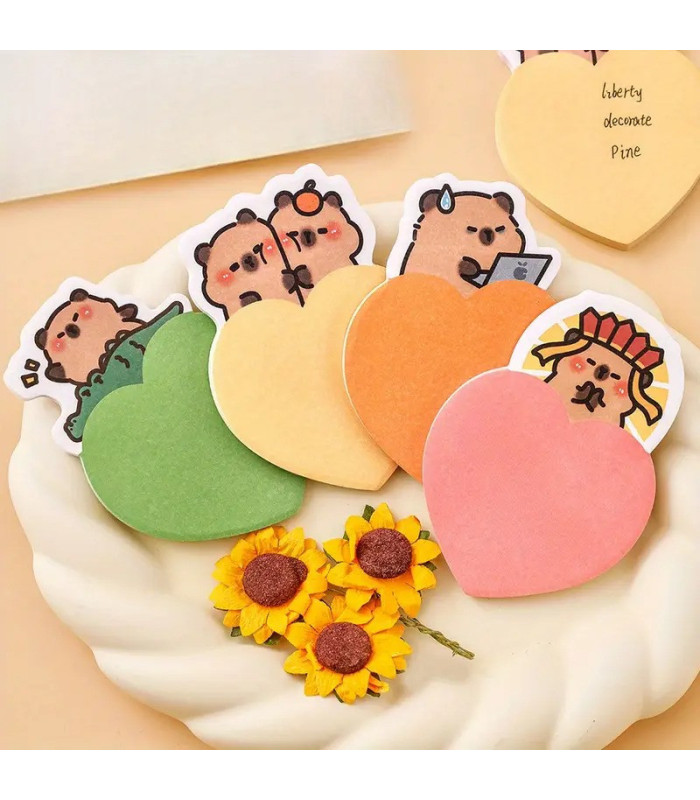 ANOTADOR CORAZON CAPYBARA