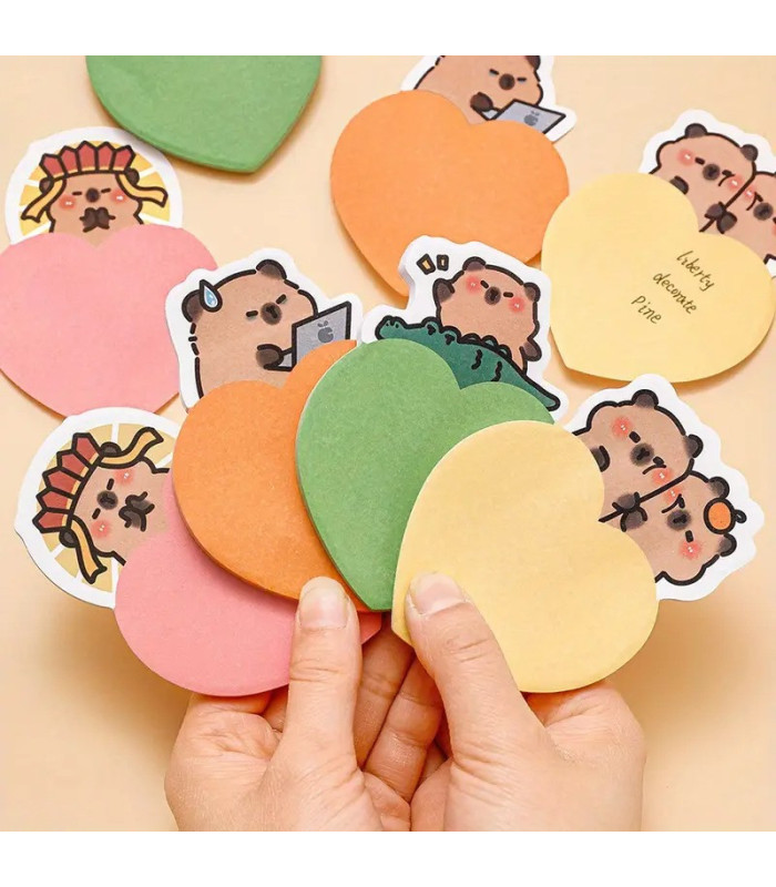 ANOTADOR CORAZON CAPYBARA