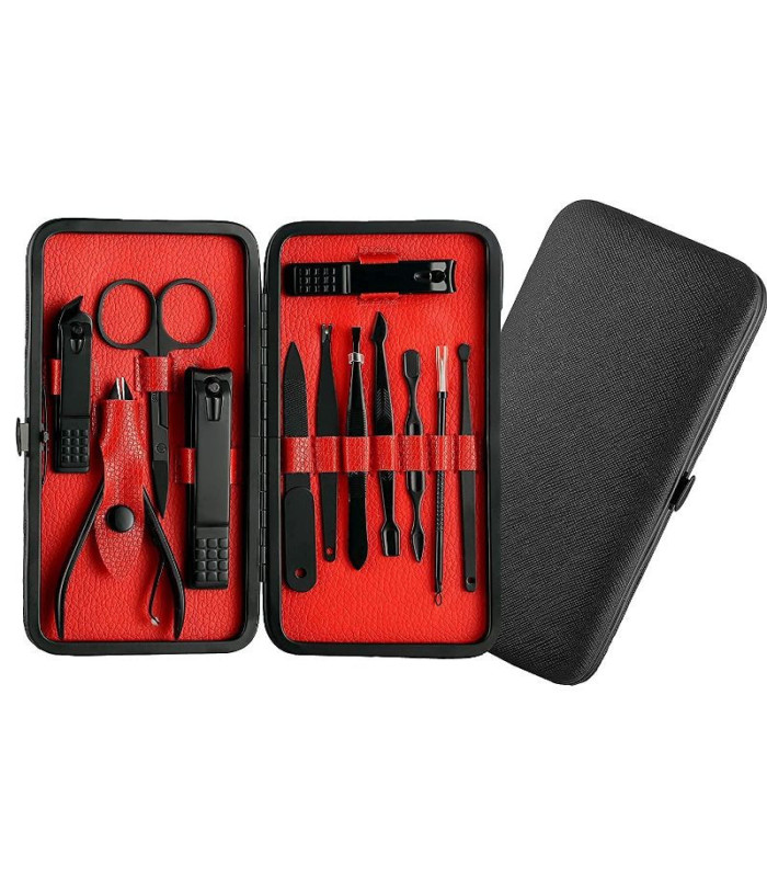 SET CON ESTUCHE PARA MANICURA 12PC