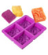 MOLDE SILICONA JABON RECTANGULAR 4 DIV 17.1x14.5CM