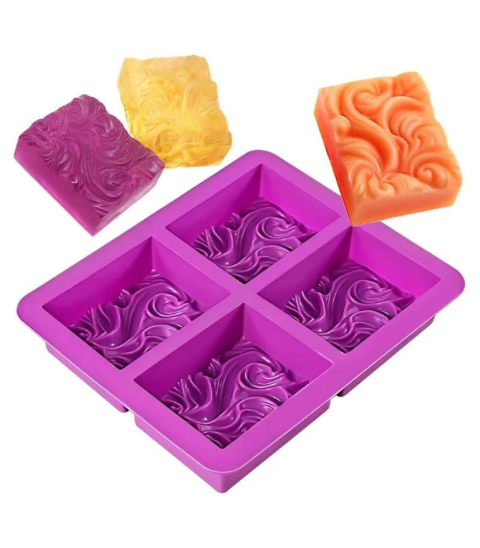 MS JABON RECTANGULAR 4 DIV 17.1x14.5CM