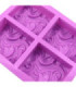 MOLDE SILICONA JABON RECTANGULAR 4 DIV 17.1x14.5CM