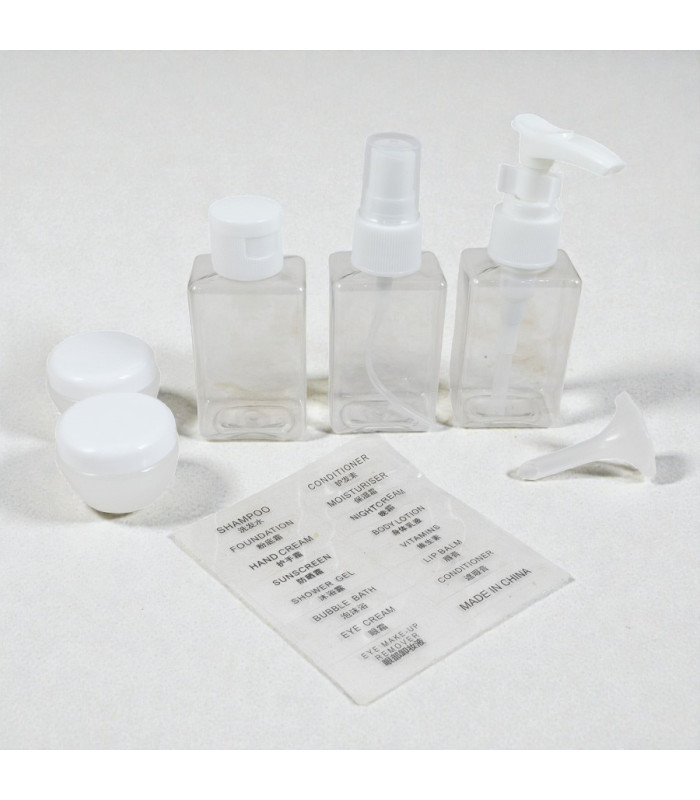 SET DE FRASCO DISPENSADOR IDENTIFICADOR 5PCS 50ML