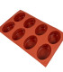 MOLDE SILICONA OVALADO 8 DIVISION 28.2x17CM