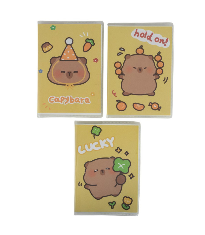 ANOTADOR TAPA DE GOMA CAPYBARA