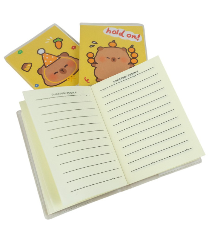 ANOTADOR TAPA DE GOMA CAPYBARA