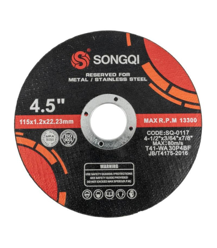 Disco de corte abrasivo 115x1.2x22.33mm