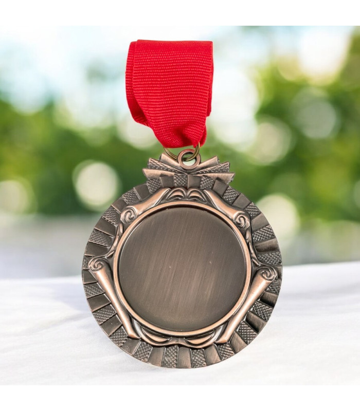 MEDALLA METALICA 6.5CM BRONCE