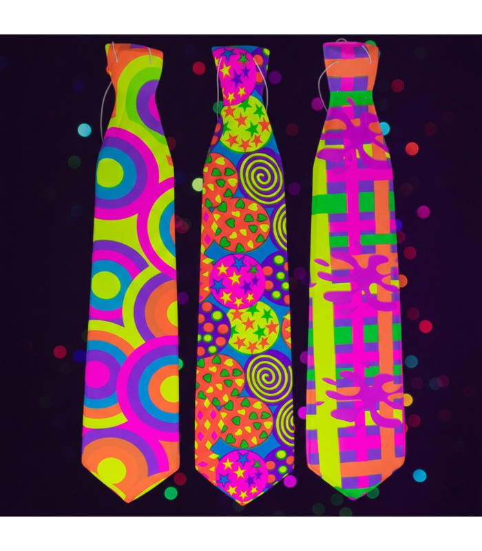 CORBATA PLASTICA DE COTILLON 6PCS