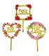 TOPPER ACRILICO FLORES