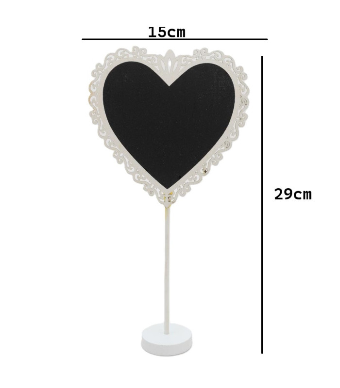 Mini pizarra de madera decorativa 29x15cm