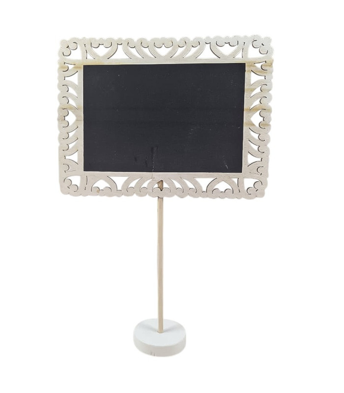 Mini pizarra de madera decorativa 29x15cm