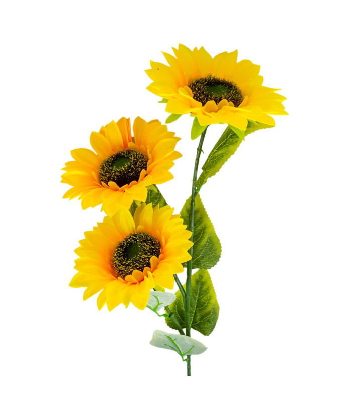 RAMO ARTIFICIAL  GIRASOL 3 CABEZA 85CM