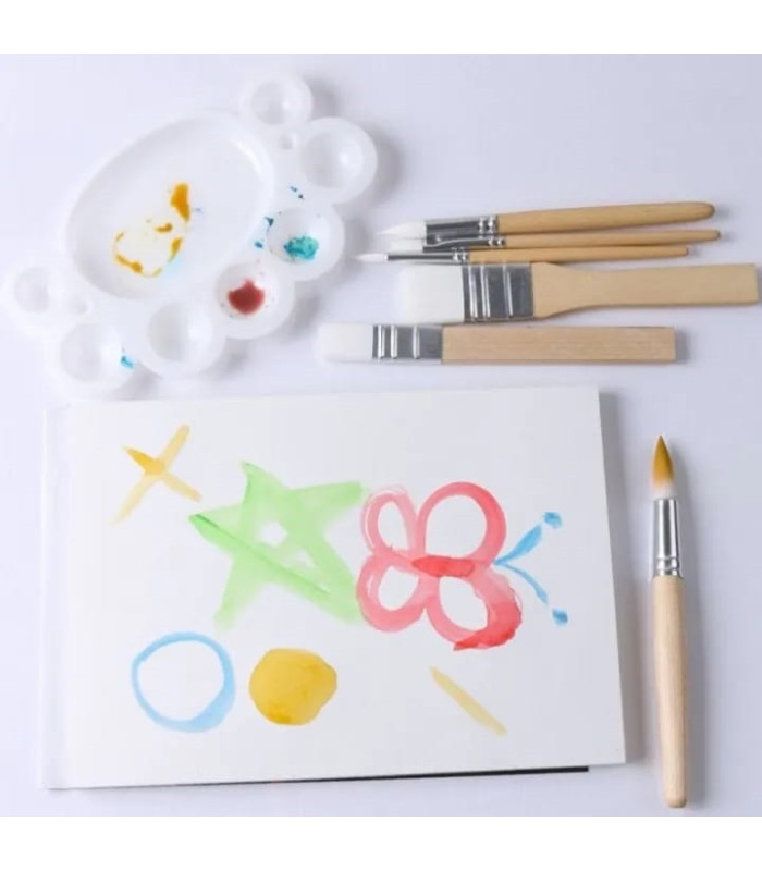 Set de pinceles mango de madera 6pc GIORGIONE