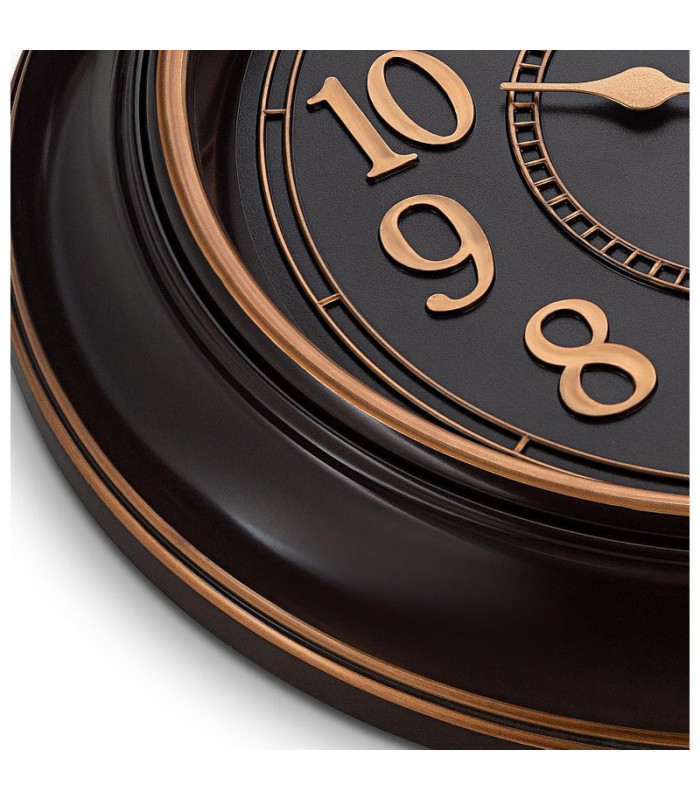 Reloj de pared borde dorado 45x45x5.2cm