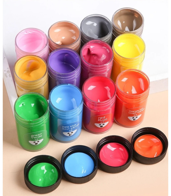 Pintura acrilica 25ml 24pc 6 pinceles GIORGIONE