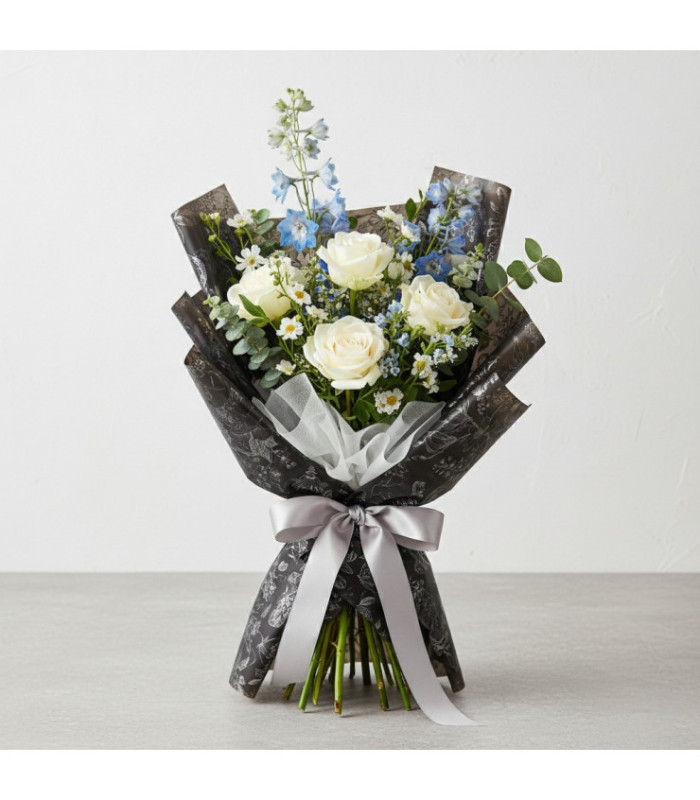 PAPEL COREANO FLORES TRANSLUCIDO 57CM 20PCS