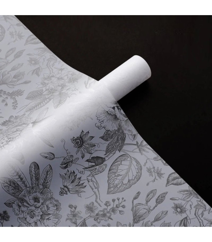 PAPEL COREANO FLORES TRANSLUCIDO 57CM 20PCS