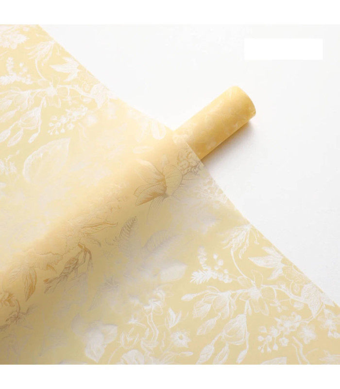 PAPEL COREANO FLORES TRANSLUCIDO 57CM 20PCS