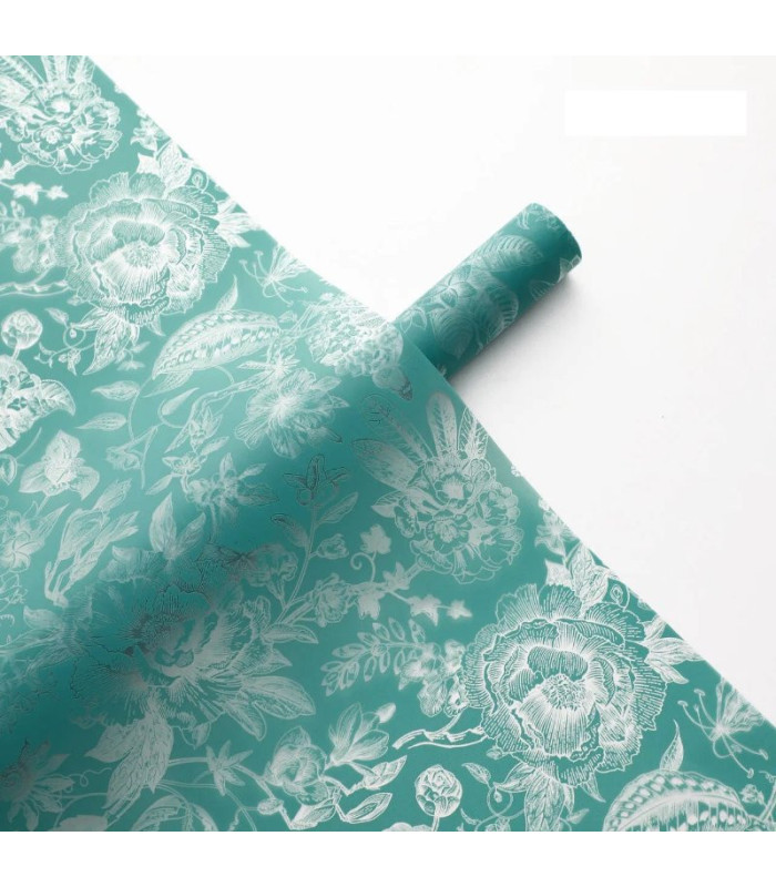 PAPEL COREANO FLORES TRANSLUCIDO 57CM 20PCS