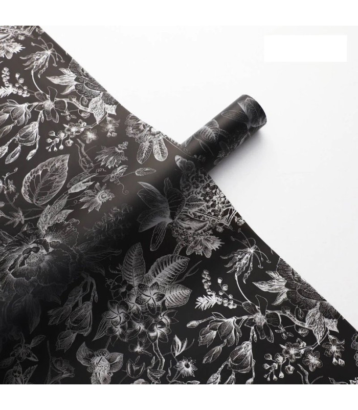 PAPEL COREANO FLORES TRANSLUCIDO 57CM 20PCS